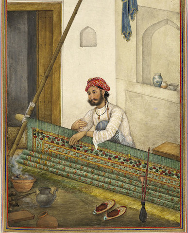 British Library Flickr stream. A screen-maker, possibly of the Dumna caste. Tashrih al-aqvam, an account of origins and occupations of some of the sects, castes and tribes of India https://www.flickr.com/photos/britishlibrary/12459538774/